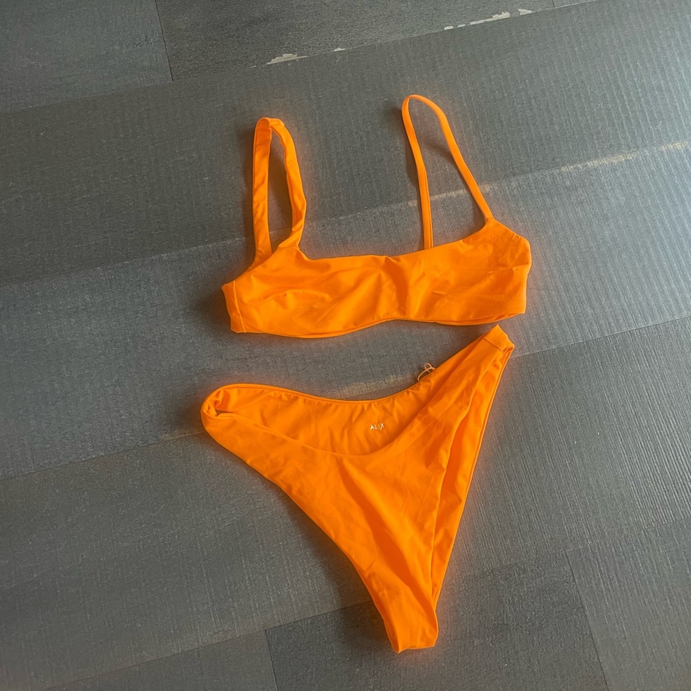 ALIX orange bikini from Revolve.